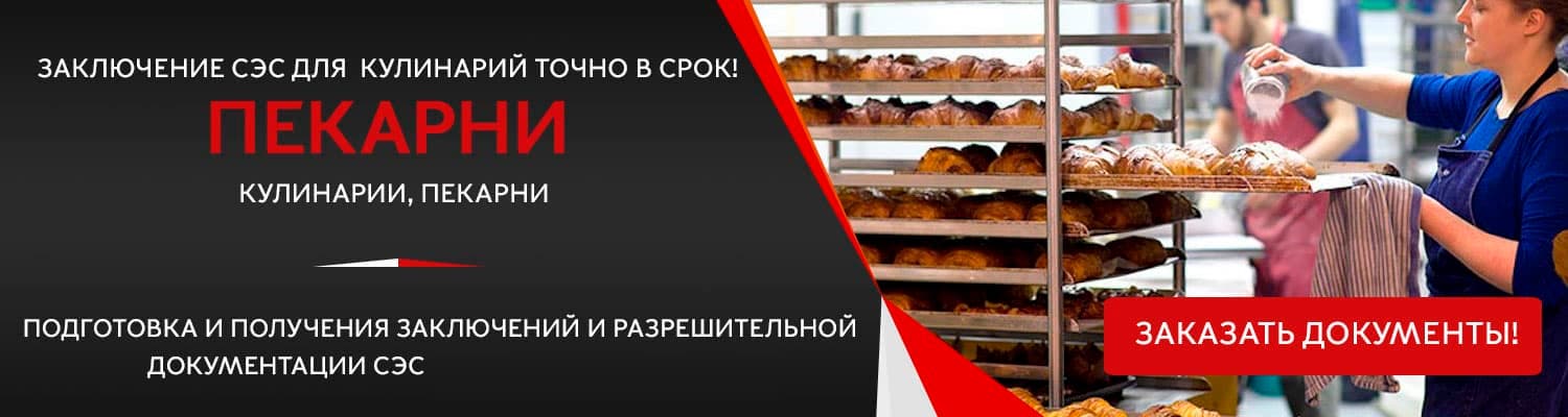 Документы для открытия пекарни в Видном